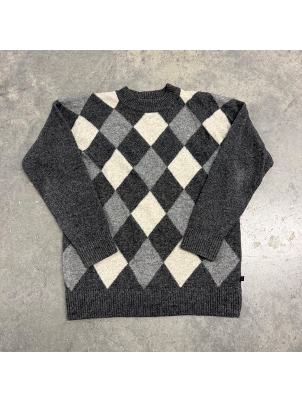 Vintage 1980's Esprit Basix Argyle Wool Sweater Size M